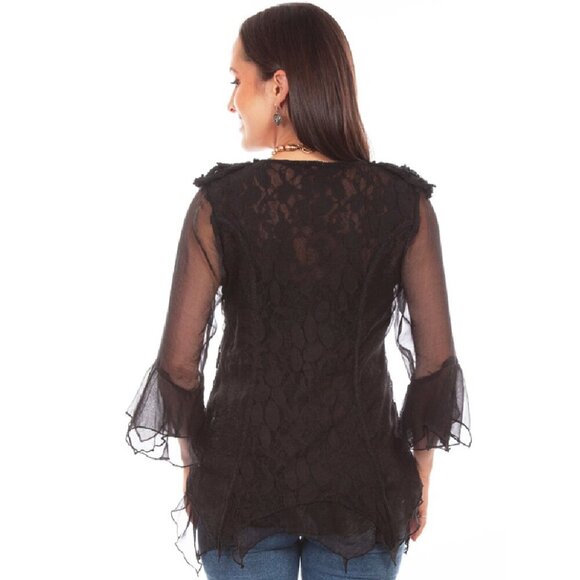 Scully Honey Creek crochet lace top - Picture 3 of 12